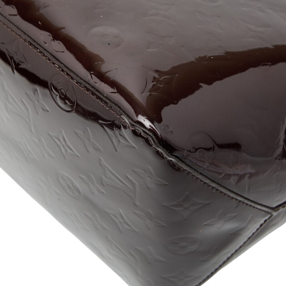 Louis Vuitton Bag Amarante Purple Vernis Tote Bellevue Patent Shoulder Leather - Picture 4 of 9